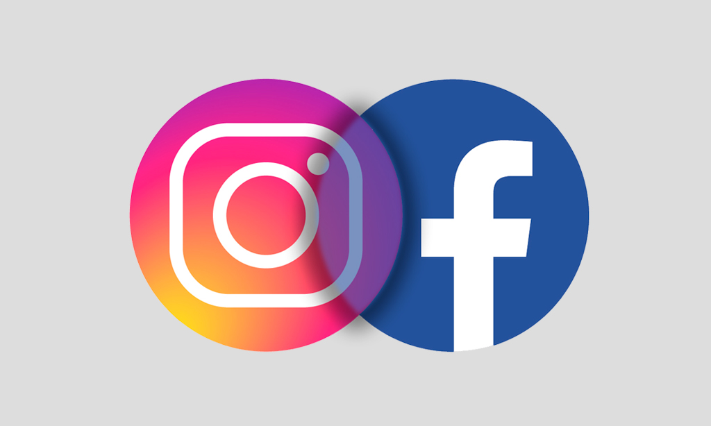 Como vincular Instagram ao Facebook : Imagens dos &iacute;cones do instagram e facebook v&iacute;nculados